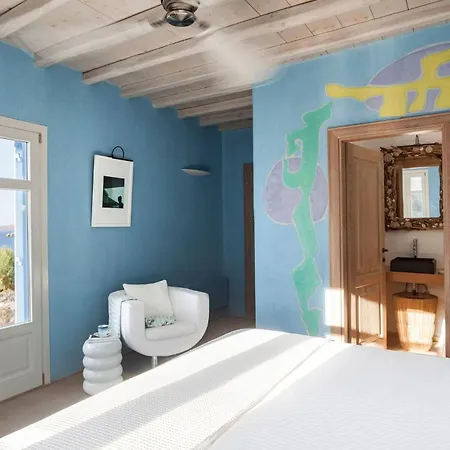 Excellent Mykonos Psarrou Delta 5 Bedrooms Stunning Sea Views Psarrou فيلة *