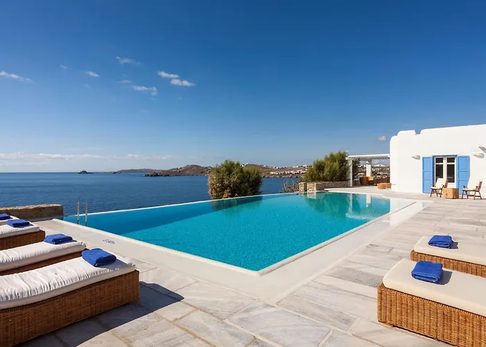 Villa Excellent Mykonos Psarrou Delta 5 Bedrooms Stunning Sea Views Psarrou