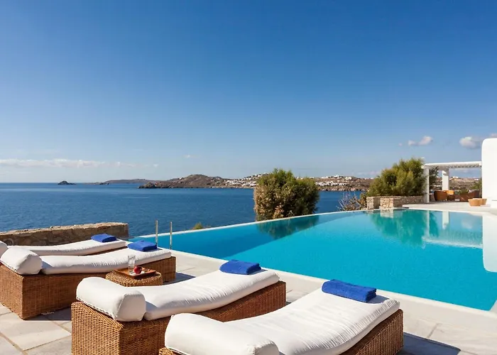 Excellent Mykonos Psarrou Delta 5 Bedrooms Stunning Sea Views Psarrou Villa *