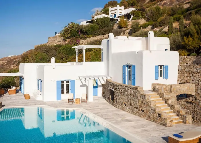 Excellent Mykonos Psarrou Delta 5 Bedrooms Stunning Sea Views Psarrou Mykonos Town
