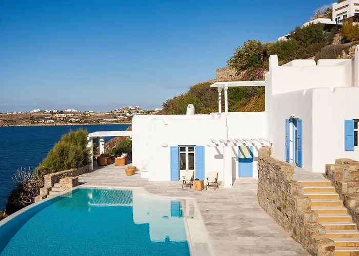 Excellent Mykonos Psarrou Delta 5 Bedrooms Stunning Sea Views Psarrou Mykonos Town
