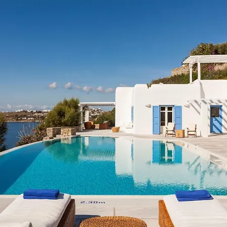 Excellent Mykonos Villa Villa Psarrou Delta 5 Bedrooms Stunning Sea Views Psarrou Villa Mykonos Town