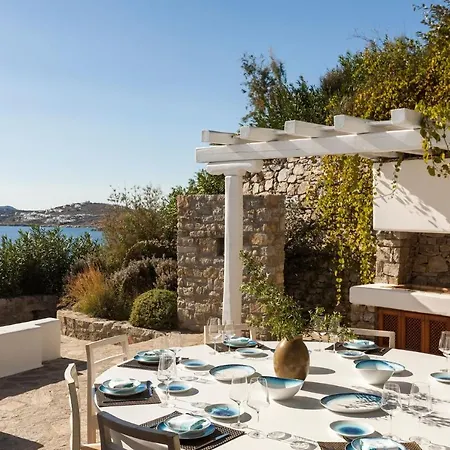 Excellent Mykonos Villa Villa Psarrou Delta 5 Bedrooms Stunning Sea Views Psarrou Mykonos Town